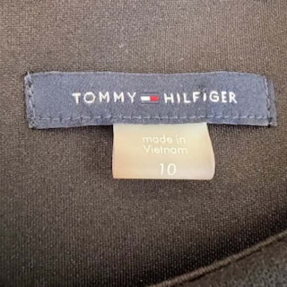 Tommy Hilfiger Women's Ruffle Sleeve Black Dress - Picture 8 of 13